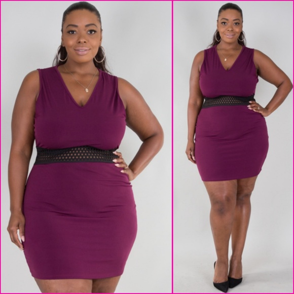 2-3x V-neck Sleeveless With Elastic Fitted Mini DR - Picture 7 of 7